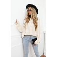thumbnail image 3 of Pulls Femmes Robe Oversize Manches Longues Sexy hors Épaule Couleur Bloc Pull Pull Tops, 3 of 6