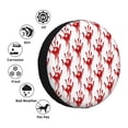 thumbnail image 4 of Rateoe Red Bloody Scary Hands Pattern Tire Cover Wheel Protectors Weatherproof Wheel Covers Universal Fit for Trailer Rv SUV Truck Camper Travel Trailers Accessories-17 inch, 4 of 6