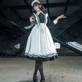 thumbnail image 5 of FNFYFH Anime Maid Cosplay Dress Set for Women Cute Waitress Outfit with Accessories for Masquerade and Theme Parties, 5 of 8