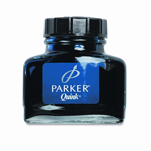 Parker Super Quink Permanent Ink for Parker Pens, 2 oz Bottle, Blue