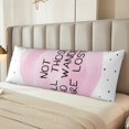 thumbnail image 6 of Lsque Not All Those Who Wander Are Lost Body Pillow Case Cover,Ultra-Soft Microfiber Bed Pillow Cases 20x54 inches,Elegant Bedding,Breathable Durable Pillow Cover with Envelope Closure, 6 of 8