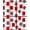 Red, Pattern 1, variant on ODIKA 4'x6' Machine Washable Non-Slip Area Rug, Festive Winter Hearth Checkered Welcome Surface High Traffic Rug, Red, 615859