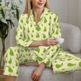 thumbnail image 6 of Sikiie Green Pears1 Pajamas for Women Set, Womens Pajama Sets, Lounge Sets for Women, 2pjs for Women-Large, 6 of 7