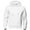 White Sweatshirt for Men, variant on Men's Pullover Hoodie Classic Hooded Design Kangaroo Pocket Soft Fabric Top for Casual Outings Home Relaxation Daily Errands White XXXXL