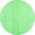 thumbnail image 1 of Ahgly Company Indoor Round Solid Emerald Green Modern Area Rugs, 6' Round, 1 of 4