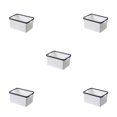 thumbnail image 1 of Maytalsory Premium And Nest-able Storage Solution For Desk Storage Basket Widely white s 5Set, 1 of 6