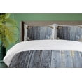 thumbnail image 4 of Ambesonne Rustic Duvet Cover Sets, Antique Wooden Window, 2-Queen, Charcoal, 4 of 7