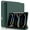 Dark Green, variant on Aoub for iPad Pro 13 Inch Case (M4) 2024 with Pencil Holder, Slim Trifold Soft TPU Back Support Pencil Pro and Pencil(USB-C) Auto Sleep/Wake, Black