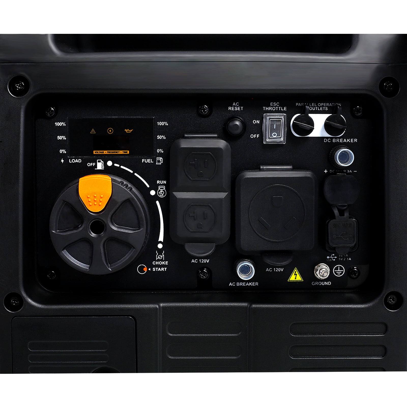 4500W Portable Generator Super Quiet Inverter Generator with Wheels and Foldable Handle