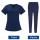 thumbnail image 4 of Enfermería Scrub Set Top Pantalones Transpirable Trabajo Uniforme para Enfermera Yoga Jogger, 4 of 5