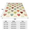 thumbnail image 3 of Honeii Heart Polka Dot Print Fleece Blanket - Throw Blanket for Bed, Sofa, Couch, Camping, and Travel , Microplush Ultra Soft Warm Blanket-40"x30", 3 of 7