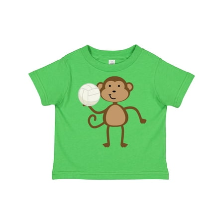 

Inktastic Volleyball Monkey Boy Gift Toddler Boy Girl T-Shirt