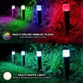 thumbnail image 3 of Monster Smart 4-Pack Water-Resistant Modern Multicolor & Multiwhite RGB+IC LED Pathway Lights, Music Mode, Voice & Wifi Mobile App Control, 24ft Corded Electric, 3 of 9