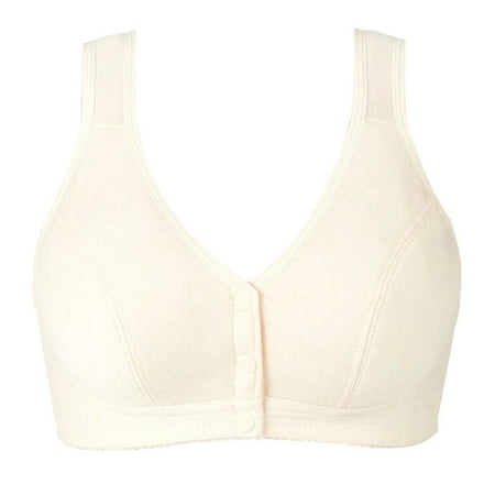 

TureClos Front Close Strap Bralette Breathable Cotton Bra Moisture-wicking Women Underwear Bralette