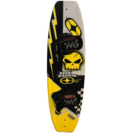 Nash No-Fear Concept 4-Point Wakeboard with Chaser Bindings