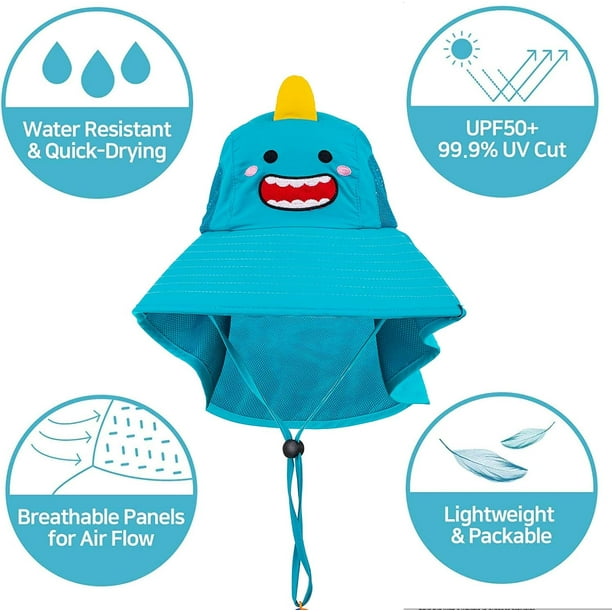 Gorro de verano para bebé, fino, de ala grande, para el sol, para salidas, protector solar, malla solar, transpirable, para niños y niñas, gorro de pescador