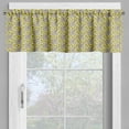 thumbnail image 2 of Ambesonne Garden Window Valance, Meadow Inspired Spring, 54" X 12", Indigo Yellow Taupe, 2 of 5