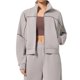 thumbnail image 2 of Chaqueta Deportiva de Larga con Solapa y Cremallera para Mujer, Ideal para Otoño e Invierno Chaqueta Holgada para Yoga Al Aire Libre Gris L, 2 of 7