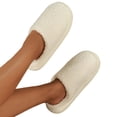 thumbnail image 3 of Wyzesis Chaussons Style Couple Camo Intérieur Maison Blanc Chaud, 3 of 6