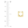 thumbnail image 5 of 14K Yellow Gold 10.50mm Small Square Huggie Earrings - Women, 5 of 5