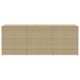 thumbnail image 2 of vidaXL Garden Storage Box Mix Beige 984L Poly Rattan, 2 of 5