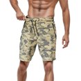 thumbnail image 2 of KaLI_store Shorts Men Men's Running Shorts Quick Dry Workout Gym Shorts Lightweight Sports Tennis Shorts Basketball Training Khaki,XXL, 2 of 4
