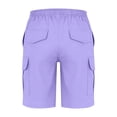 thumbnail image 2 of FAHXNVB Boys Elastic Waist Cargo Shorts Straight Leg Summer Shorts with Pockets Lightweight Bottoms Shorts 5-15 Years, 2 of 6