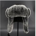 thumbnail image 4 of Spot Lei Feng Hat Men's Large Size Ear Protection Cold Hat Winter Northeast Cotton Hat Ski Hat Retro Tide, 4 of 6
