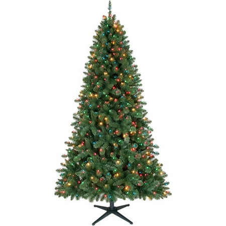 Holiday Time PreLit 7\u002639; Duncan Fir Quick Set Artificial 