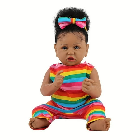 Reborn Baby Dolls African American Silicone Limbs Realistic Baby Doll With Soft Body Walmart
