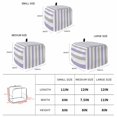 thumbnail image 6 of Purple Grey Stripe Toaster Cover 2 Slice, Modern Farmhouse Vertical Striped Dustproof Bakeware Oven Protector with Top Hook, Waterproof Small Kitchen Appliance Toasters Dust Cover, 12"x7.5"x8", 6 of 9
