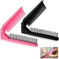 thumbnail image 1 of Portable Folding Double Head Hair Brushes Compact Anti-Static Travel Hair Comb for Handbag, 1 of 5