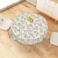 thumbnail image 6 of Tchckioa Green Leaf Tablecloth for Restaurant Decor,Stain Proof Table Cloth Cover,60 Inch,Round, 6 of 6