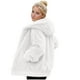 thumbnail image 3 of TaTaai Plush Lined Hooded Coat for Women， Winter Warm Fleece Jacket with Long Sleeves， Cozy Loose Fit Outerwear for Holiday Season Gift, 3 of 9