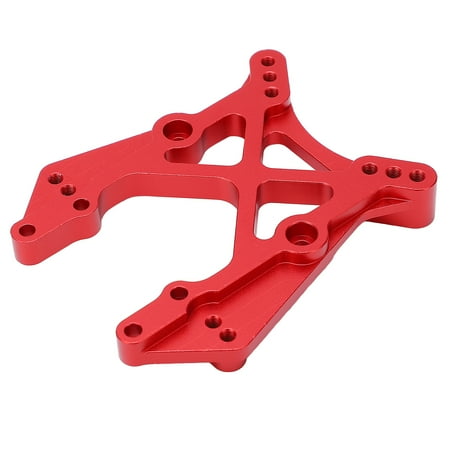 

RC Car Accessories Wear Resistant RC Front Shock Tower Porous Design Aluminum Alloy High Strength Shock Absorbing For 1/10 RC Cars Red