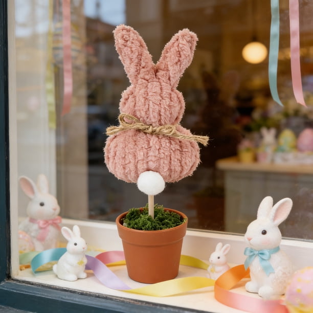 Decoraciones de Pascua, Adornos de Pascua, Regalos de Pascua Decoración cómoda para macetas de Pascua Adornos tejidos