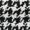 Black and White, variant on Black And White Houndstooth High Neck Bodycon Midi Dress For Evening Party