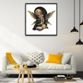 thumbnail image 3 of 5D DIY Mosaico Diamante Pintura Taladro Redondo Completo Big Eyes Elf Kit Decoración de Pared FLhrweasw Nuevo, 3 of 9