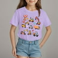 thumbnail image 2 of Godom Girls' Tees Short Sleeve Kids Crewneck T-Shirts Summer Tops Basic Tees, 2 of 4