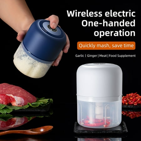 

Taluosi Electric Garlic Masher Powerful Long Standby Time Rechargeable Wireless Mini Electric Garlic Crusher for Meat
