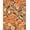 Orange Multi, Pattern 2, variant on Design&I 8'x10' Washable Area Rug Retro Century Mid Bird Motif Burnt Orange Sage Funky Eclectic for King Size Bedroom, Under Bed, Sleek Flatweave Pet Friendly