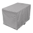 thumbnail image 1 of Orient Dog Crate Cover, Moroccan Style Old Motif with Oriental Effects Middle Eastern Print, Easy to Use Pet Kennel Cover for Medium Large Dogs, 35" x 23" x 27", Black White, by Ambesonne, 1 of 6