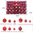 thumbnail image 2 of 100pcs Christmas Tree Balls, Shatterproof Christmas Ball Ornaments Set, Christmas Tree Decorations Balls, Large Hanging Ball for Holiday Wedding Party Decoration, Red, 2 of 7