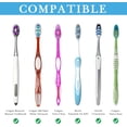 thumbnail image 5 of 5 Slots Wallmount Toothbrush Holder with Cover for Shower, Plastic Multifunctional Toothpaste Toothbrush Organizer Compatible with Oral-B Cross Action, Colgate Renewal (Gray), 5 of 6