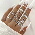 thumbnail image 3 of HOT Crystal Alloy Rings Set For Women Jewelry Adjustable Ring For Girls Punk Accessories Fashion Jewelry, 3 of 5