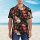 thumbnail image 2 of Fotbe Rose Flowers Camisa Hawaiana para Hombre Unisex – Camisa Casual de Verano con Botones de Manga Corta de Algodón y Lino,Small, 2 of 7