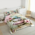 thumbnail image 2 of Castle Fairy Girls Vintage Teacup 2pcs Bedding Comforter Set,Pink Flower Twin Comforter Sets,Rustic Romantic Breathable Bedding Set,Breathable Home Decor, 2 of 8