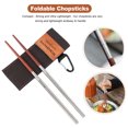 Zhuitw Retractable Chopsticks Ultralight Collapsible Travel Chopsticks
