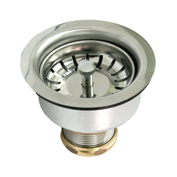 Highcraft Kitchen Sink (3-1/2 Inch) Stainless Steel Drain Assembly With Strainer Basket and Snaplock Stopper Long Extended Shank (3-3/4 Inch)…