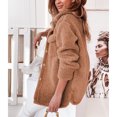 thumbnail image 2 of Chaqueta De Abrigo Para Mujer Cómodo Abrigo De Felpa Con Botones Para Mujer Para Uso Diario En Invierno ANGGREK Ropa, 2 of 6